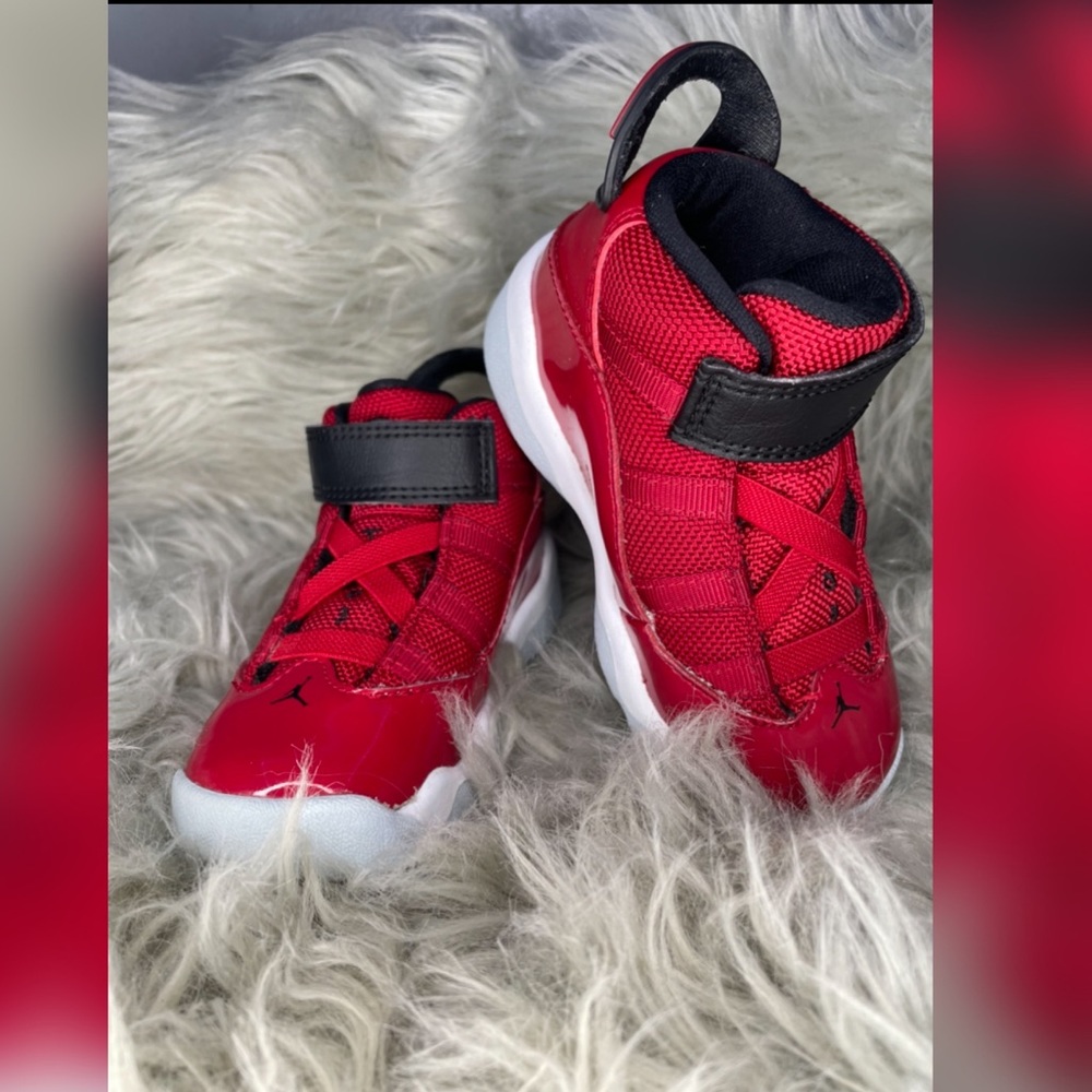 Jordan shoes 6 rings toddler kid’s 7c red
